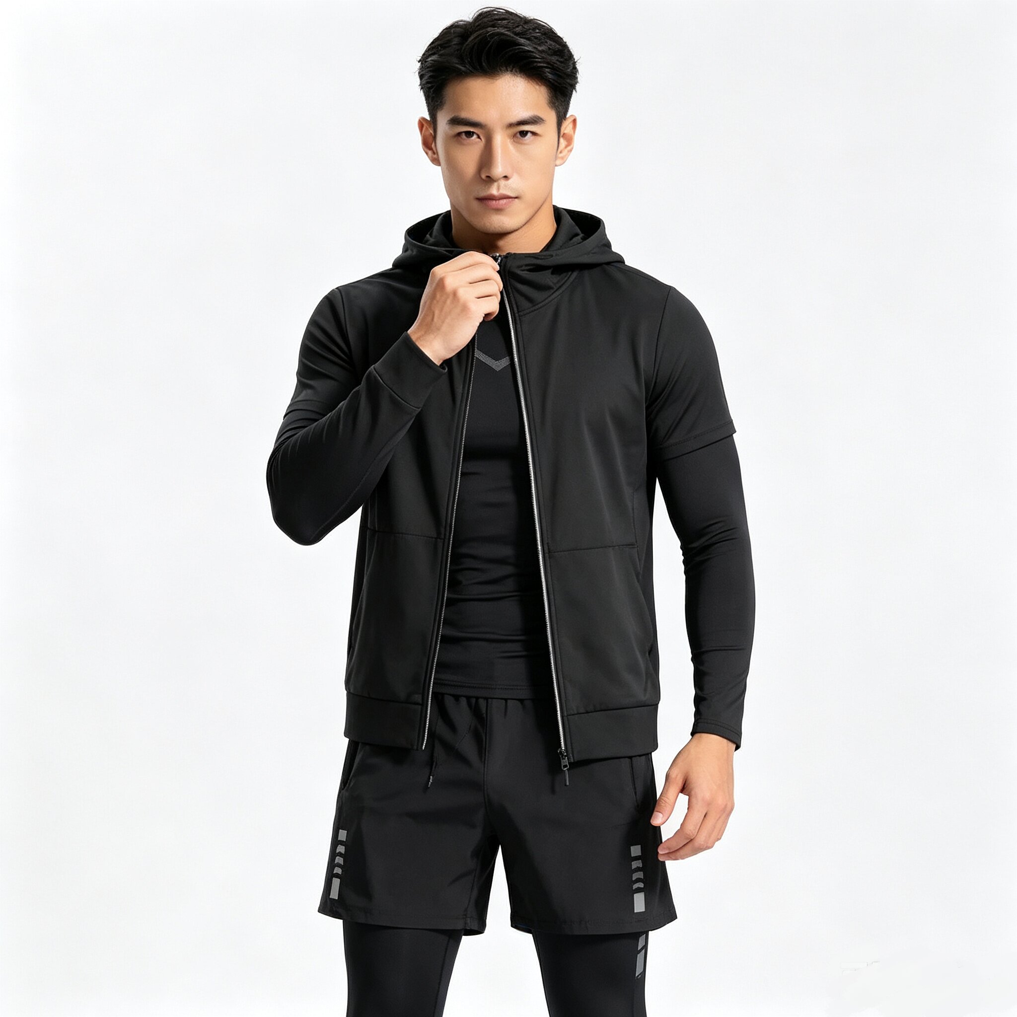 New Gear Running - Setelan Lari Pria Ketat Cepat Kering