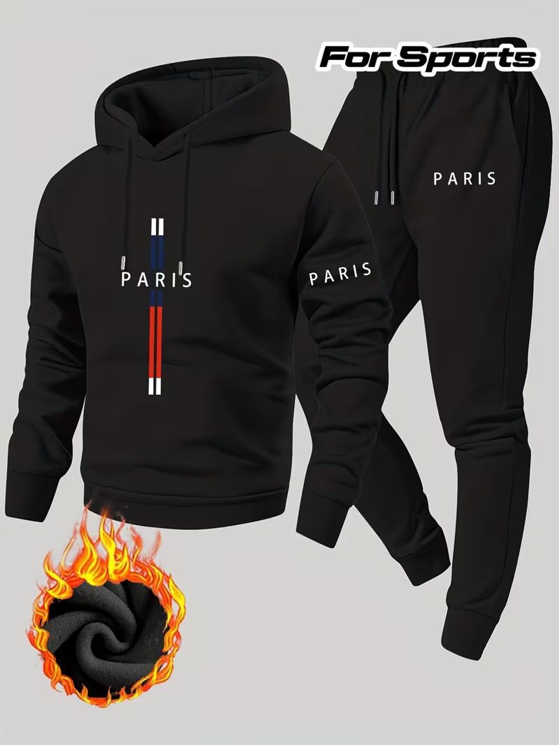 Running Gear For Winter - Setelan Dua Potong Kasual Urban Pria: