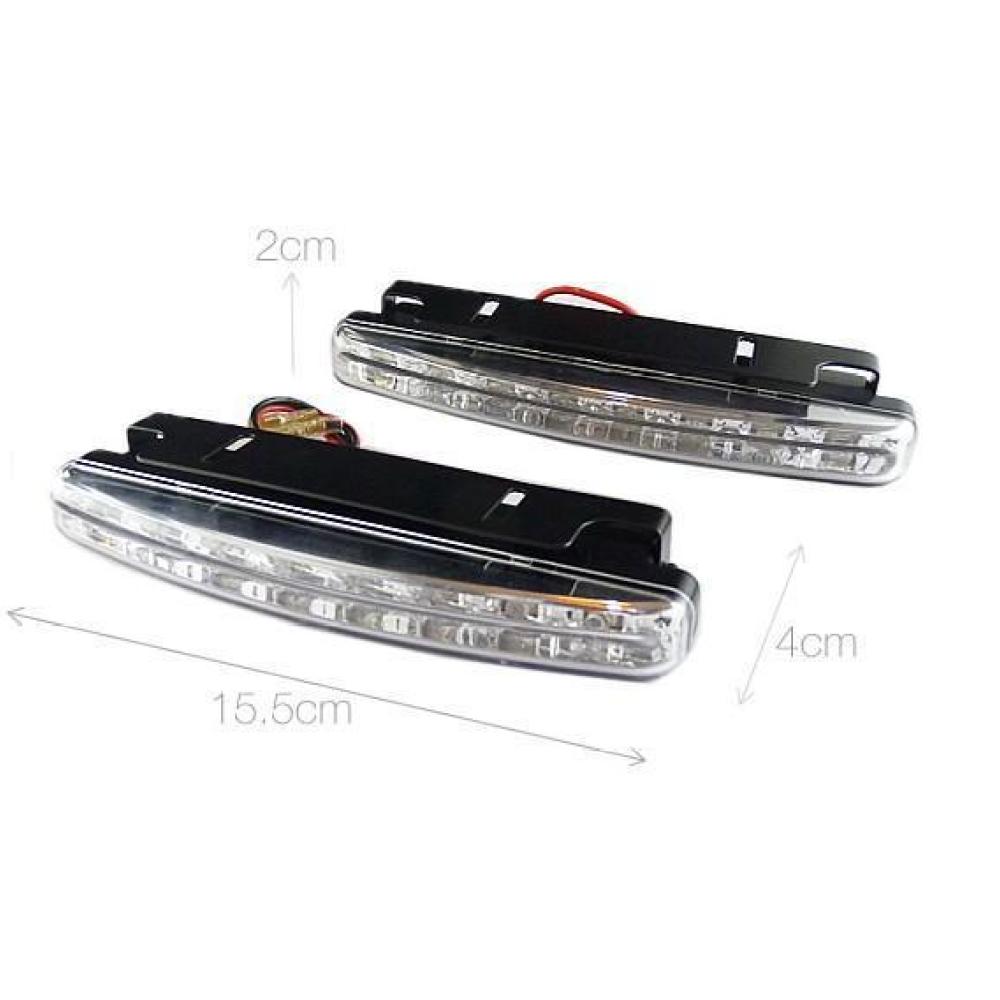 Running Gear Auto - Lampu DRL Otomotif 8LED Universal, Lampu