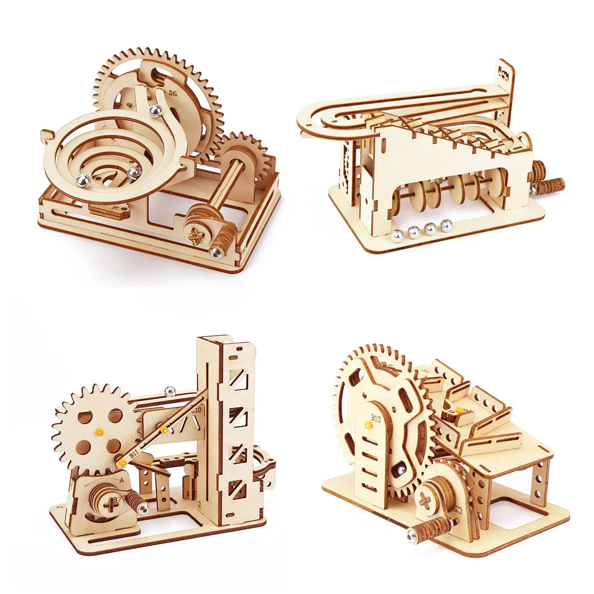 Running Gear On - Set bangunan labirin bola besi mekanis
