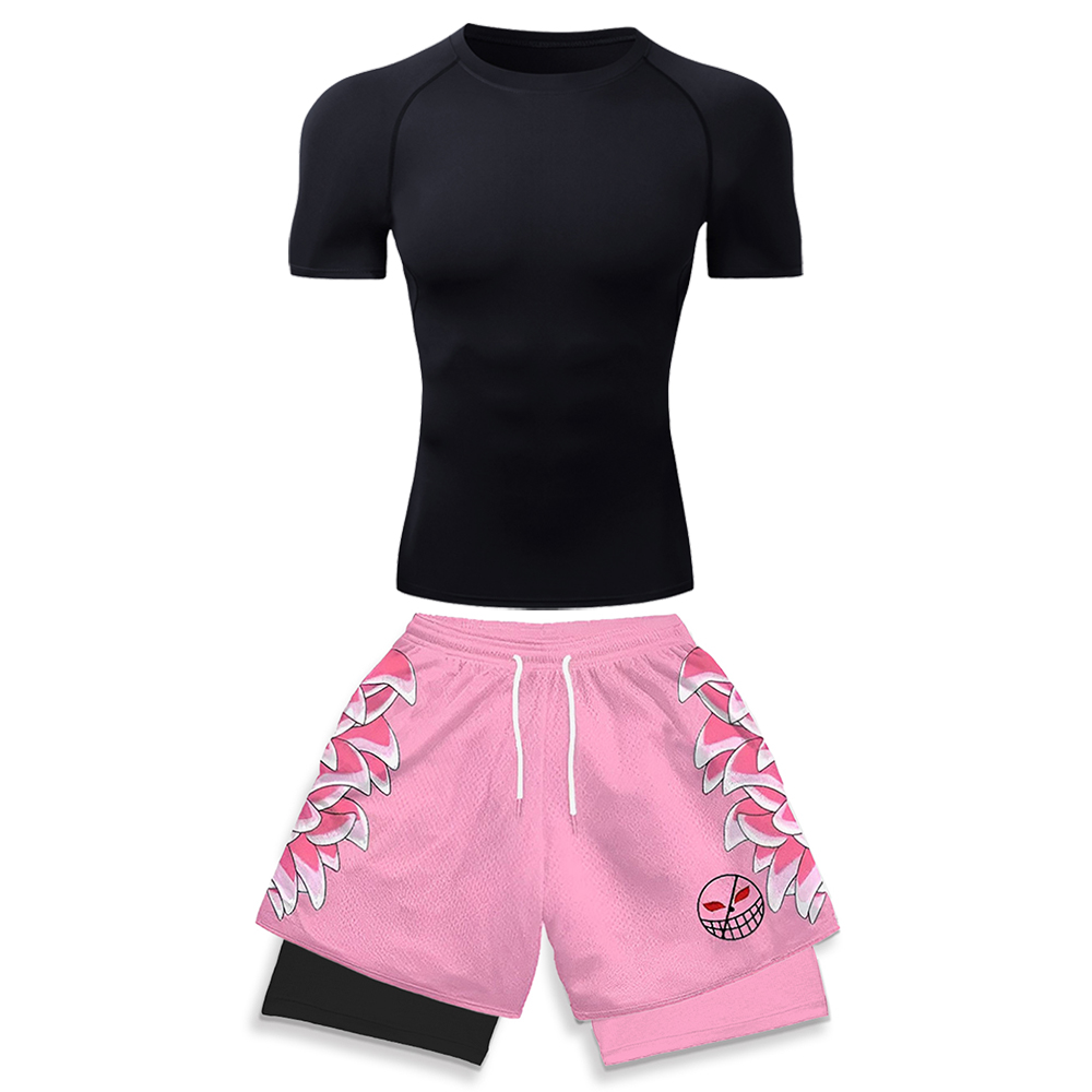 Running Gear Men - Pakaian Olahraga Elastisitas Tinggi untuk Pria