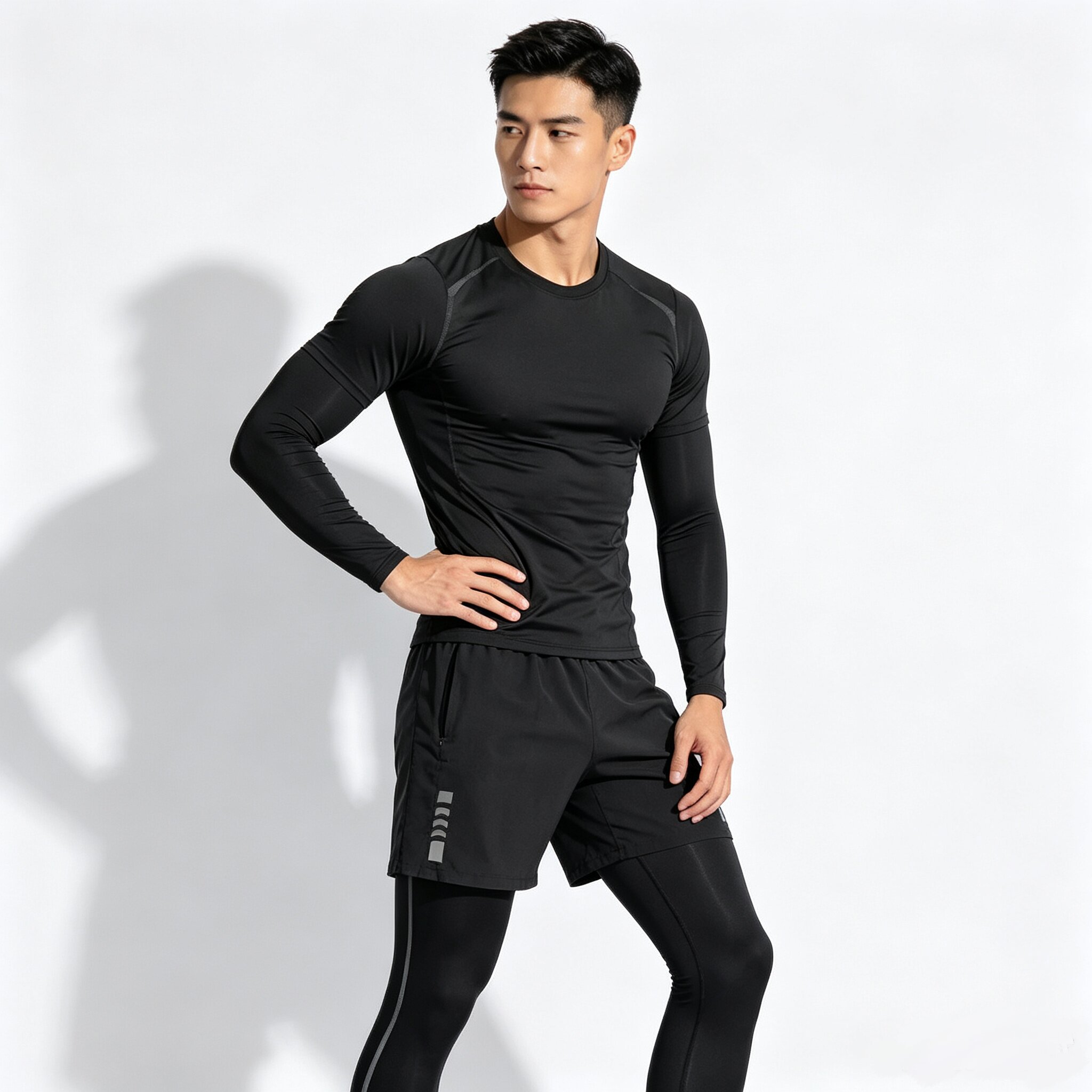 Setelan Lari Pria Ketat Cepat  - New Gear Running ulasan dan harga