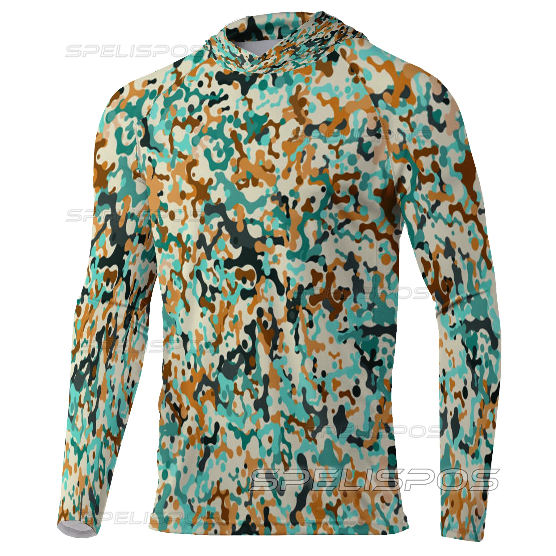 Kaus memancing UPF 50 + Hoodie - Running Gear Outdoor ulasan dan harga