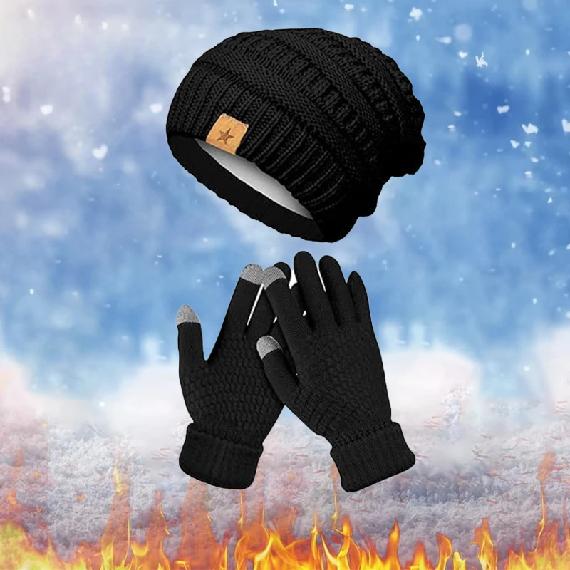 1-5PCS Set Topi dan Sarung Tan - Running Gear For Winter ulasan dan harga