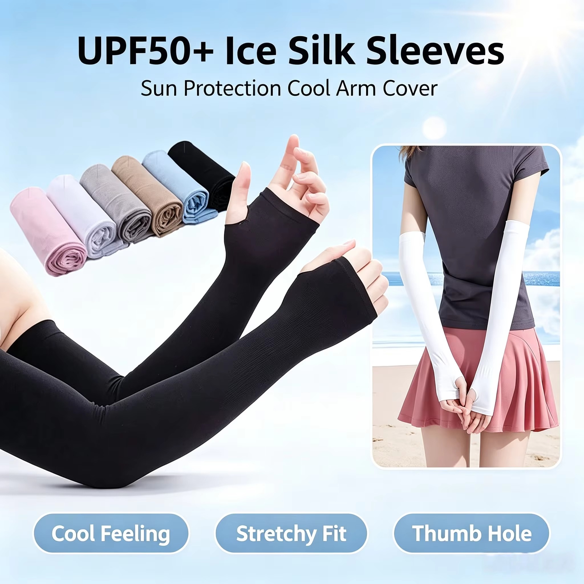 Sarung Tangan Anti UV untuk Be - Running Gear On ulasan dan harga